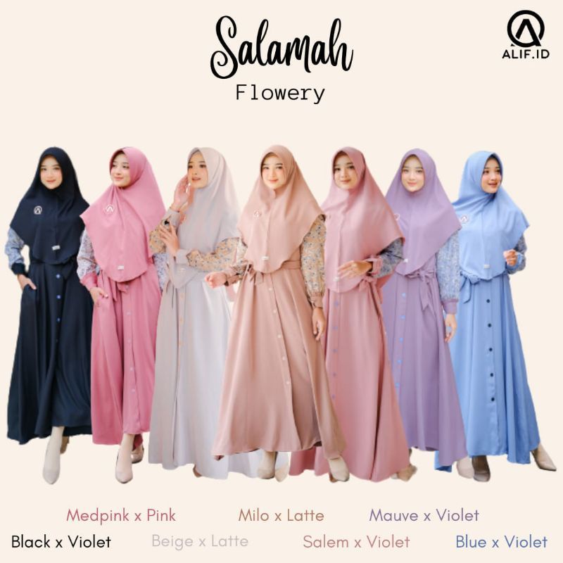 Gamis Salamah Dress by Alif.id
