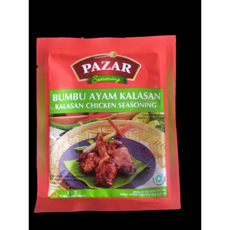 

Pazar bumbu ayam kalasan 40g