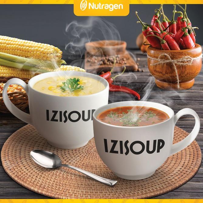 

Izisoup Instant Spicy Sour & Cream Sweet Corn Soup - Menu Instan