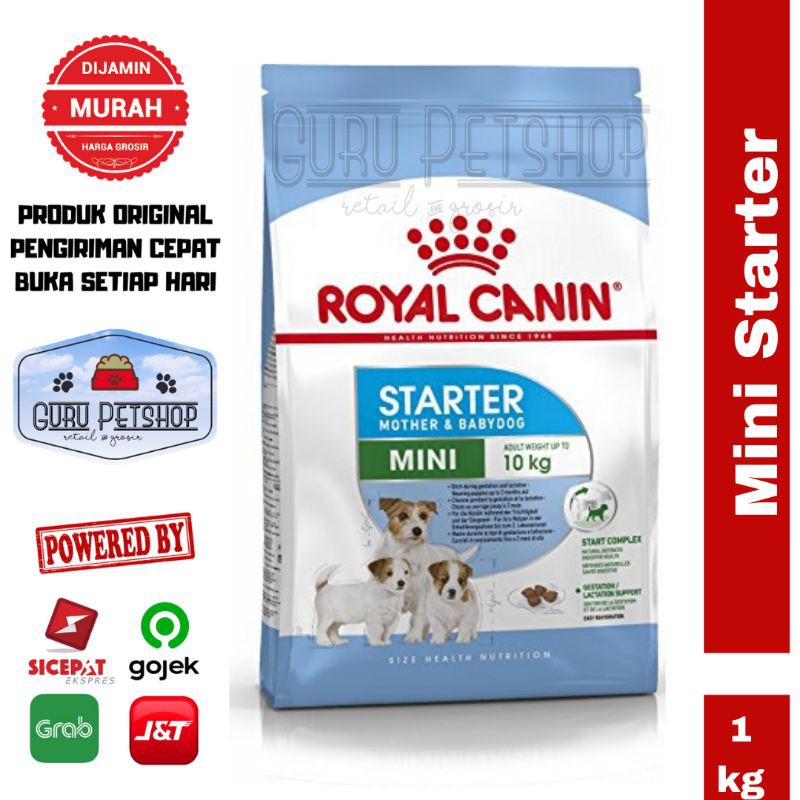 Royal Canin Mini Starter 1kg Freshpack / Makanan Anjing