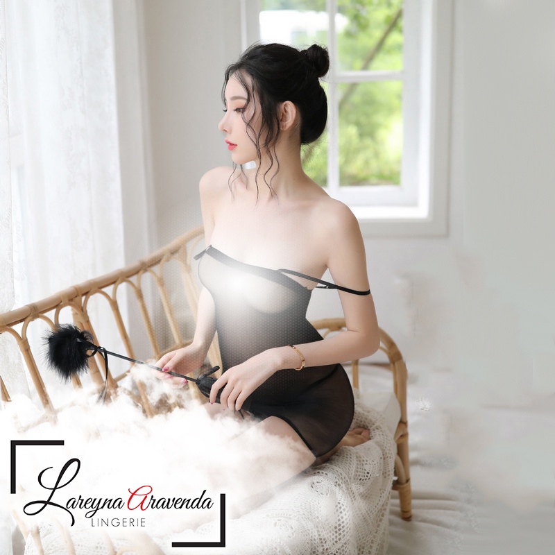 Lareyna Aravenda Lingerie Body Stocking Seksi Model Sleeveless Tight Dress LG491