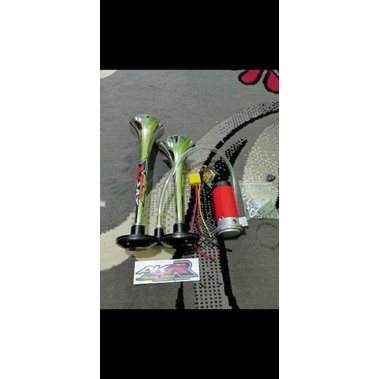 Klakson trompet 2 corong ala hino rk tanpa tabung udah ada dinamo