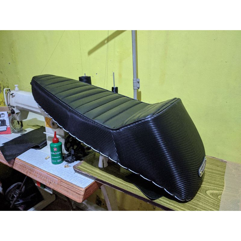 Jok vespa longtail px carbon