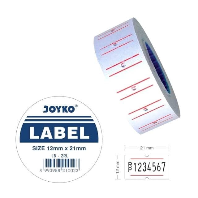 

Kertas Label Harga Joyko LB-2RL 1 baris / Price Labeller