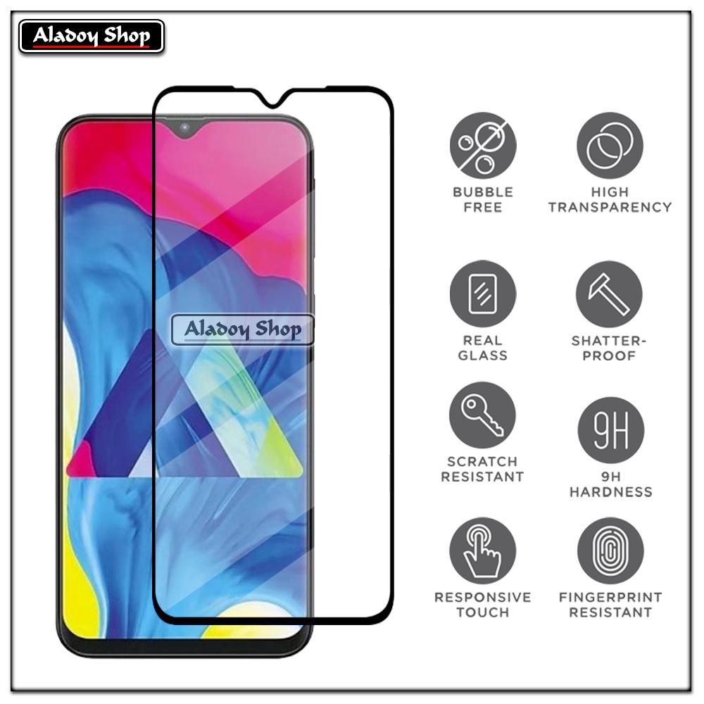 PAKET 3 IN1 Tempered Glass Layar Samsung M10 Free Tempered Glass Camera dan Skin Carbon