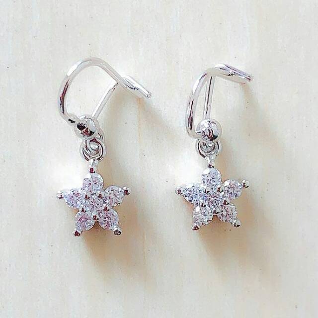 Anting Wanita Model Bintang Silver Xuping