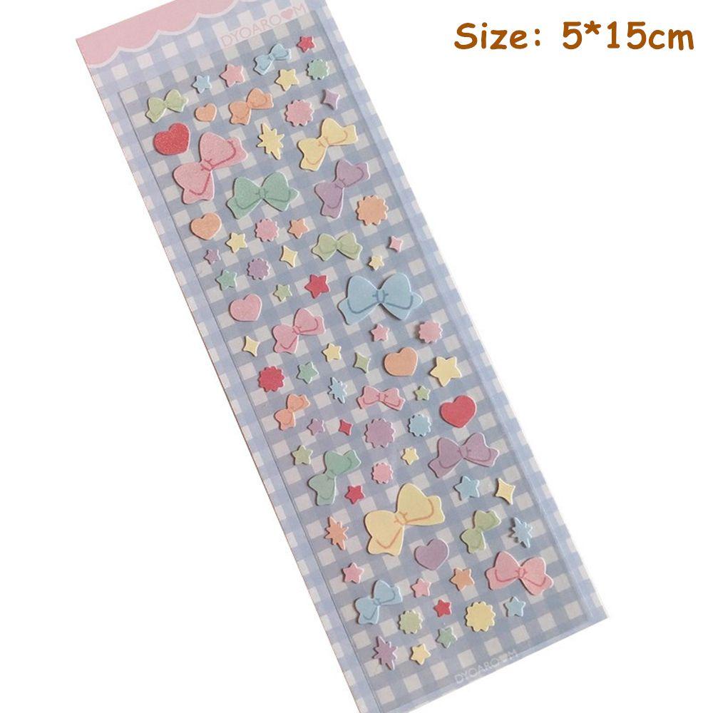 R-bunga Stiker DIY Korea Glitter Perekat Diri Jurnal Diary Scrapbooking