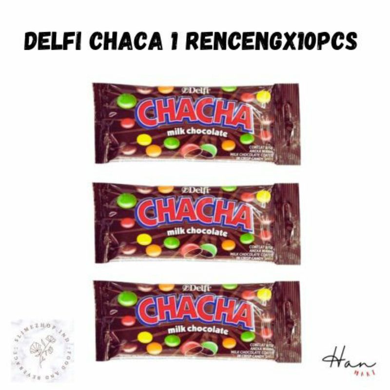 

DELFI CHACHA / PERMEN COKLAT CHACHA 1 RENCENG 10 PCS