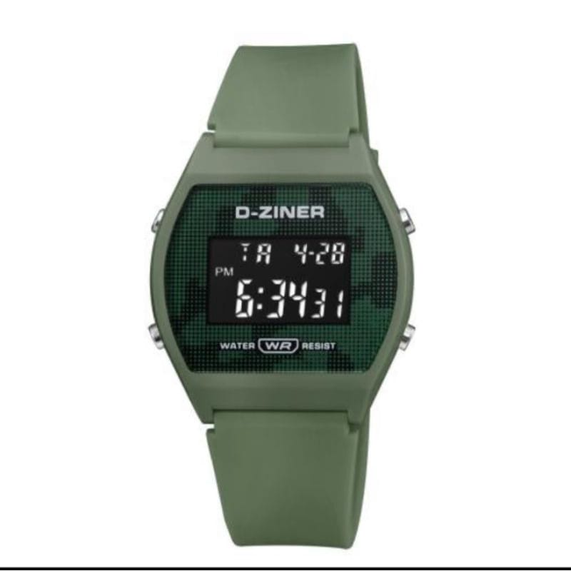⭐ORIGINAL⭐JAM TANGAN PRIA WANITA DZINER DZ8214 STRAP RUBBER