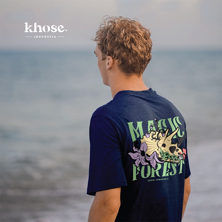 KHOSE T-SHIRT MAGIC FOREST KODE W-09 / KAOS OVERSIZE KEREN