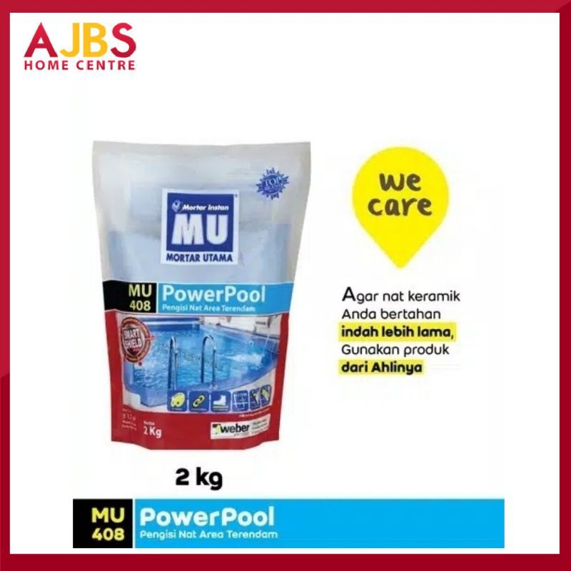 Mortar Utama Weber MU-408 Power Pool Pengisi Nat - Peace Blue 2Kg