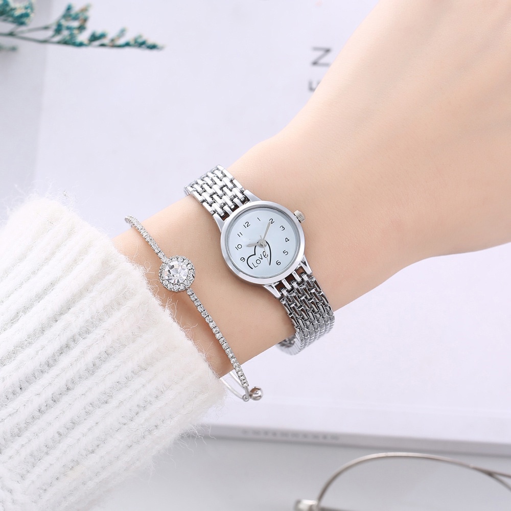 ✅COD  Jam Tangan WANITA RANTAI Jam Tangan Simple Casual Women Small Watch And High murah W200-3