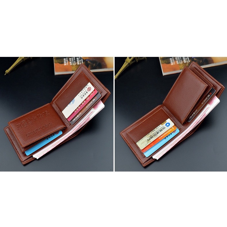 ORIGINAL MANYIDI 601 DOMPET UANG RFID LIPAT PRIA KULIT KILAT HALUS