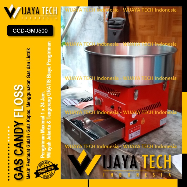 Gas Candy Floss FOMAC CCD-GMJ500 Mesin Gulali Gas GMJ-500 Mesin Pembuat Gula Kapas