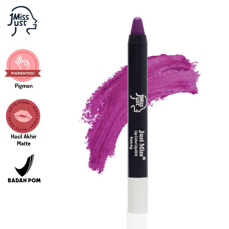 Just Miss Lipstik Matte Netto 2.5G Lipstik Pigmented Perona Bibir Lip Color Colour BPOM JUS-E02-J-13
