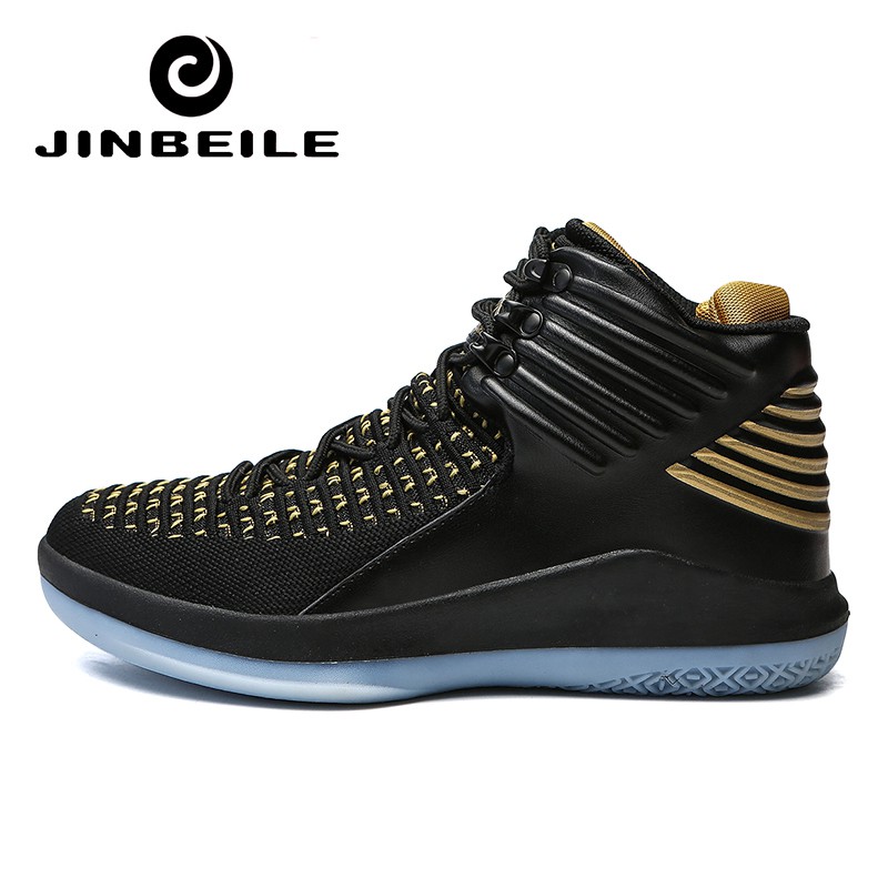 Sepatu basket Large Size 47 Men Basketball Shoes Fly Breathable Knit Sport Shoes Outdoor Sneakers