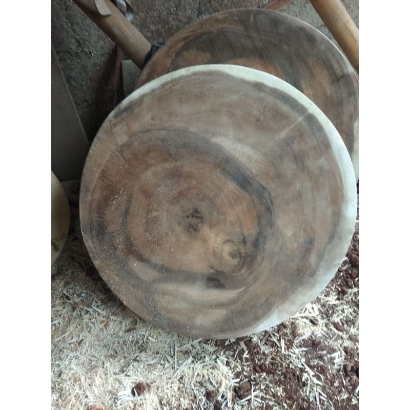 talenan kayu bulat Jumbo/talenan daging/talenan dapur