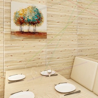 [IMPOR] POKY - H753 Wallpaper Kayu 70*70CM Wallpaper Dinding 3D Foam Waterproof WallSticker