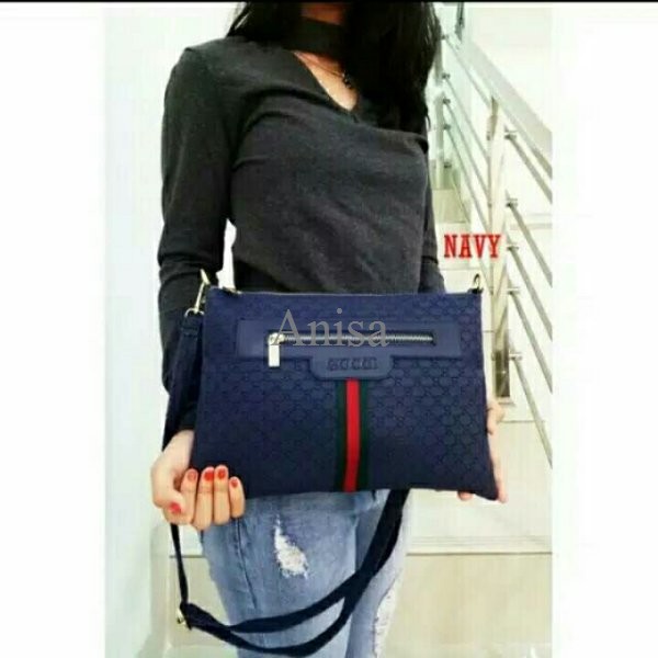 Tas wanita-Sling bag biru dongker