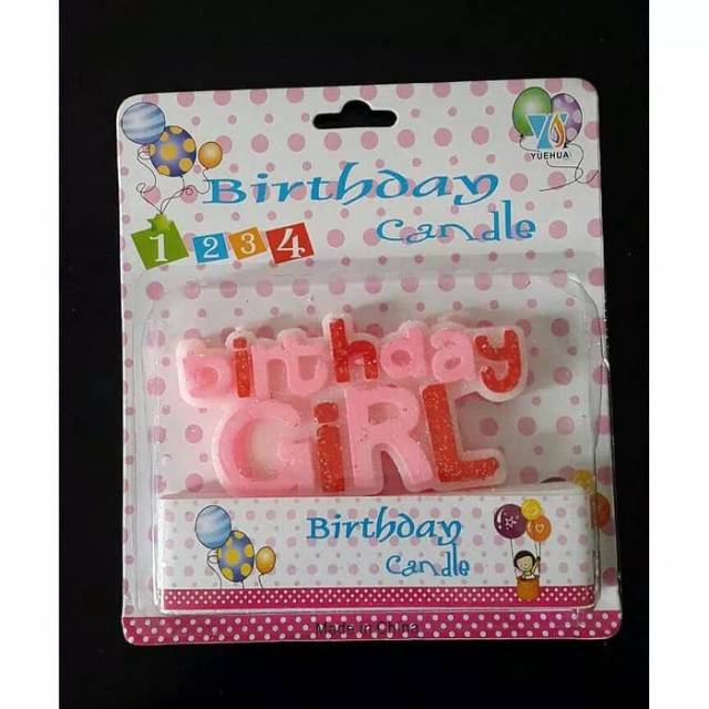 Lilin Ultah / Lilin Ulang Tahun Anak Birthday Girl