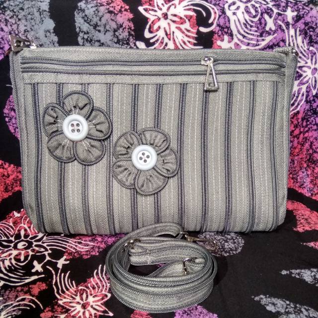 Tas selempang wanita, tas resleting, tas zipper
