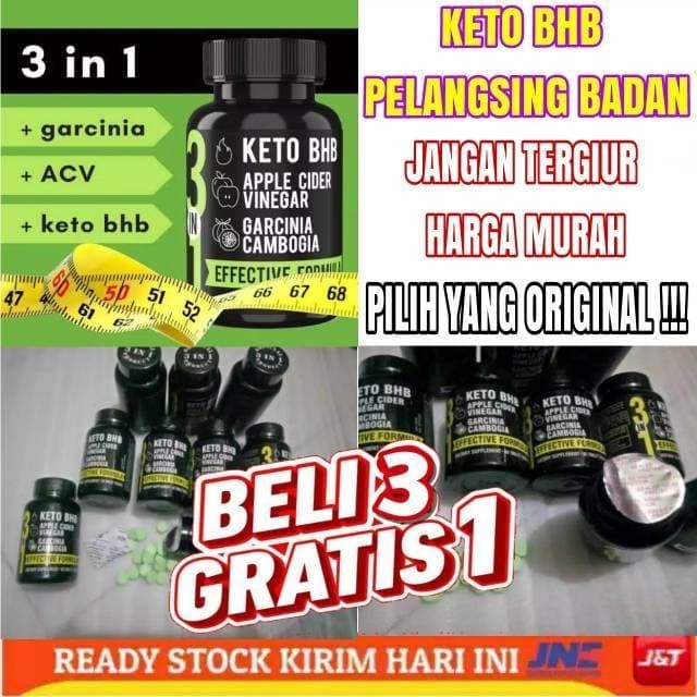 Kesehatan - Keto Bhb Original 60 Tabled Suplemen Kesehatan / Diet