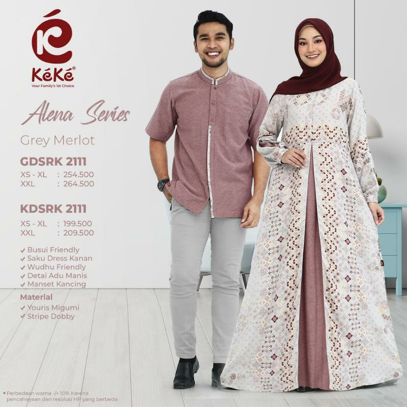 KOKO GAMIS COUPLE SARIMBIT ALENA SERIES by KEKE