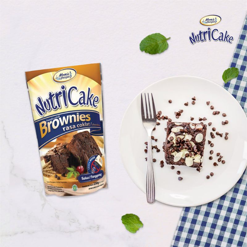 

MOM'S RECIPE NUTRICAKE PREMIX UNTUK BROWNIES 230gr