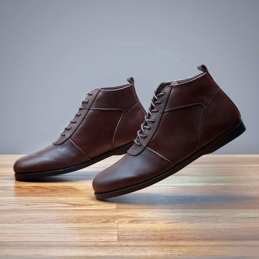 Maints Brown | Sepatu Vintage Klasik Casual Pria Cowok Men Boots Original Footwear | FORIND x Reyl