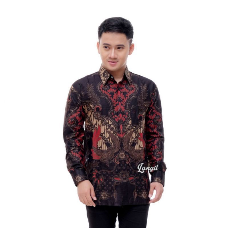 KEMEJA BATIK PRIA LENGAN PANJANG BIG SIZE JUMBO ARMI