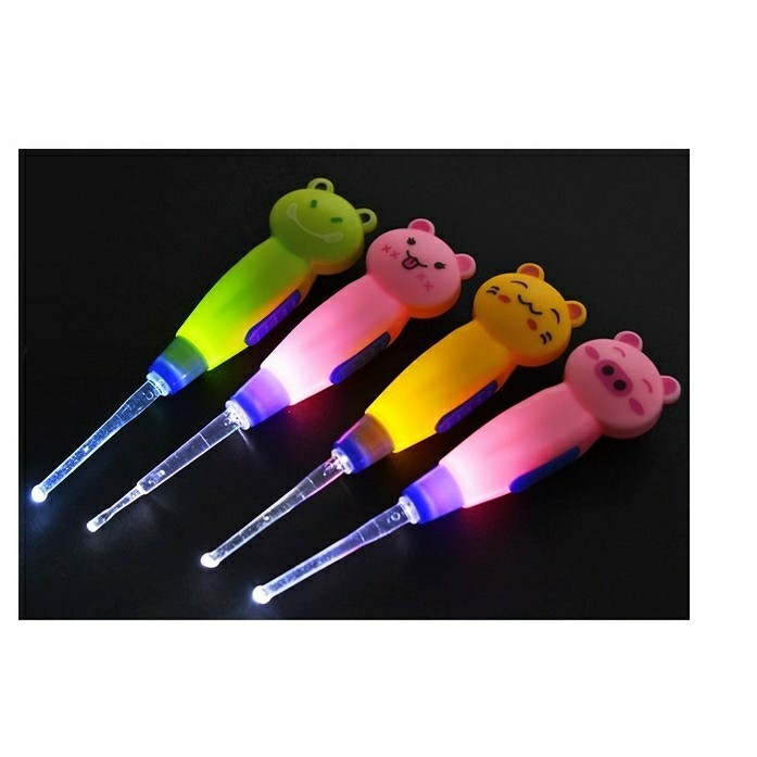 Korek Kuping LED Karakter Earpick LED Karakter Pembersih Telinga