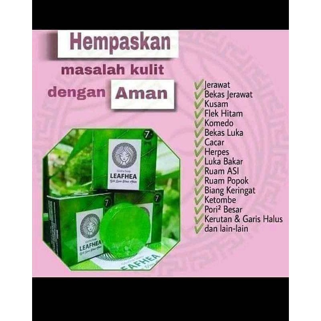Gluta soap Leafhea
