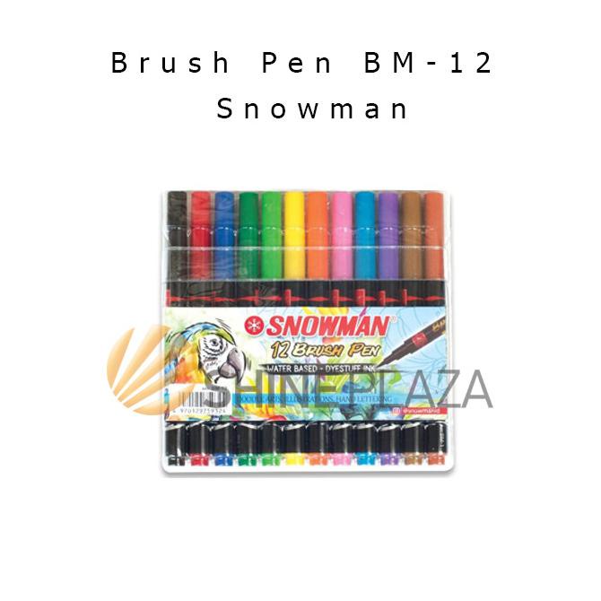 

[[COD]] Snowman Brush Pen Set 12 Warna BM-12 TERBAIK Kode 753