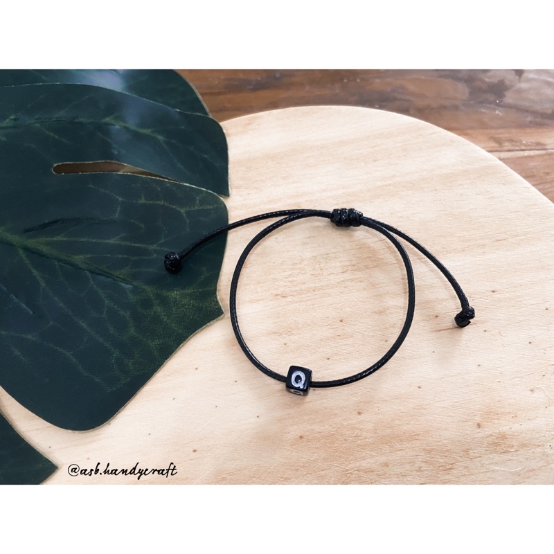 (A-Z) Gelang single Slide Bisa Pilih Huruf