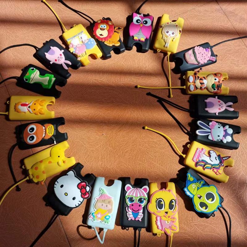 SILICONE CASE CASING SILIKON POCKET HAND SANITIZER SPRAY SAKU UNTUK TRAVELLING HOLDER KARAKTER ANAK