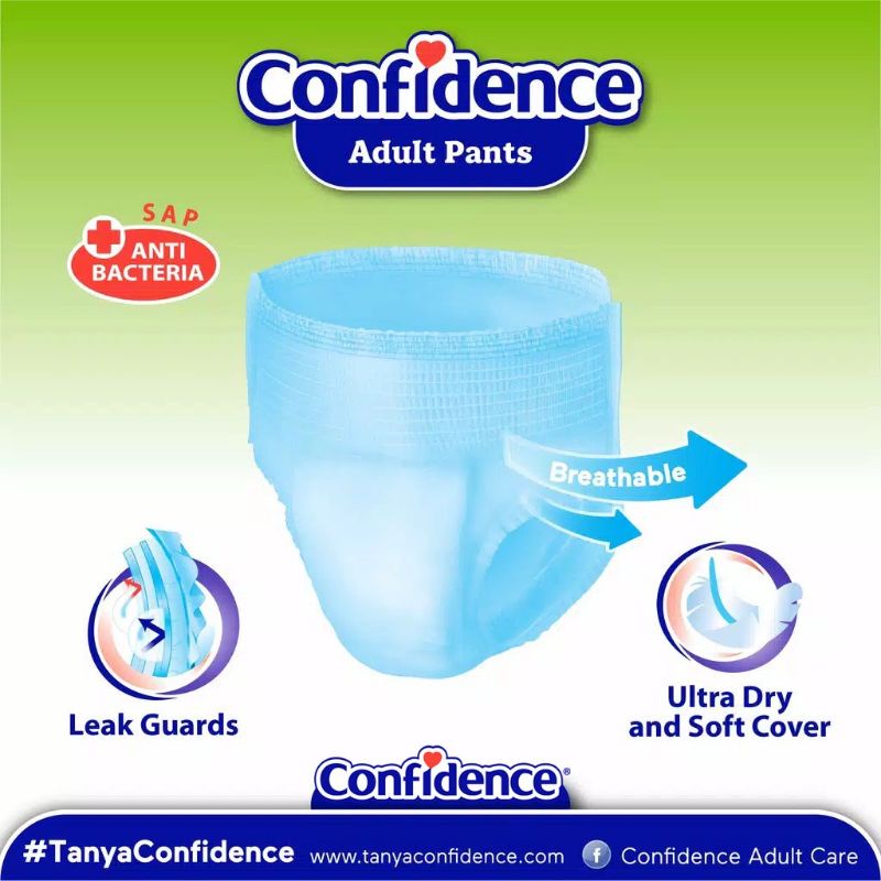 Confidence Adult Pants M16 - M16+4 Popok Celana Dewasa Confidence