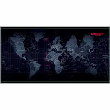 Mouse Pad XL Mouse Pad Gaming Besar Pola Peta Dunia World Map Hitam