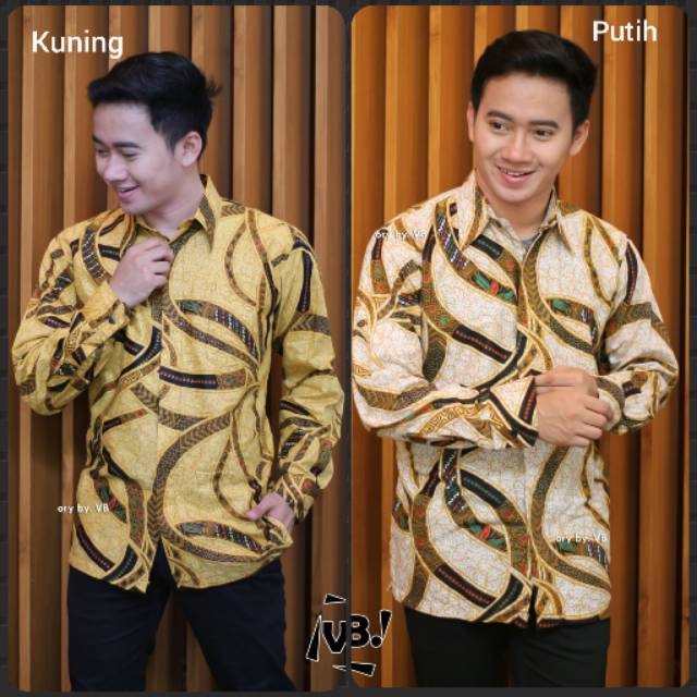 Kemeja Batik / fashion pria/ atasan lelaki / seragam kantor / nikahan / hajatan/ kasual / formal