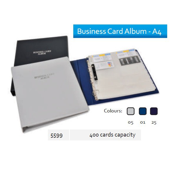 

BANTEX Business Card Album A4 5599 (27 x 23 cm / 400 cards)
