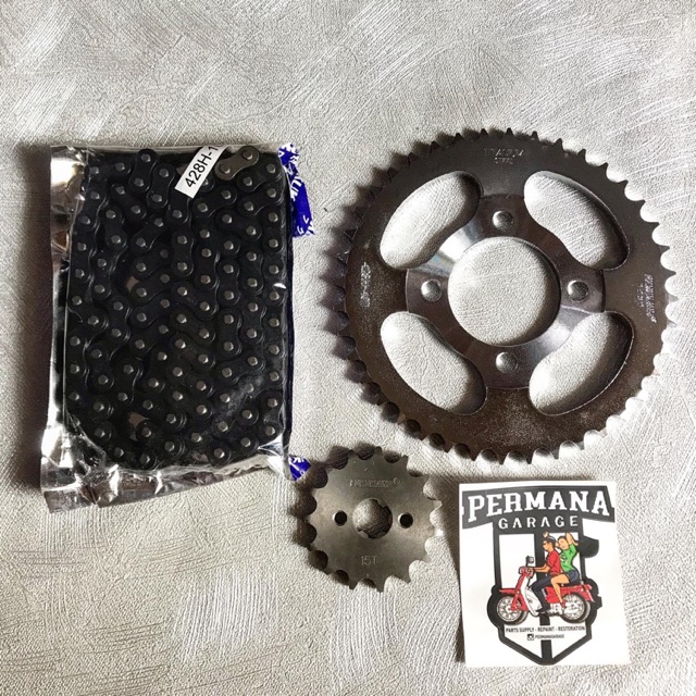 gear set gir set rantai honda supra supra x supra 125