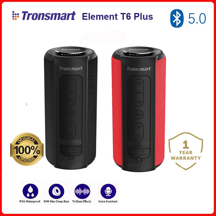 Tronsmart Element T6 Plus SoundPulse™ Portable Bluetooth Speaker