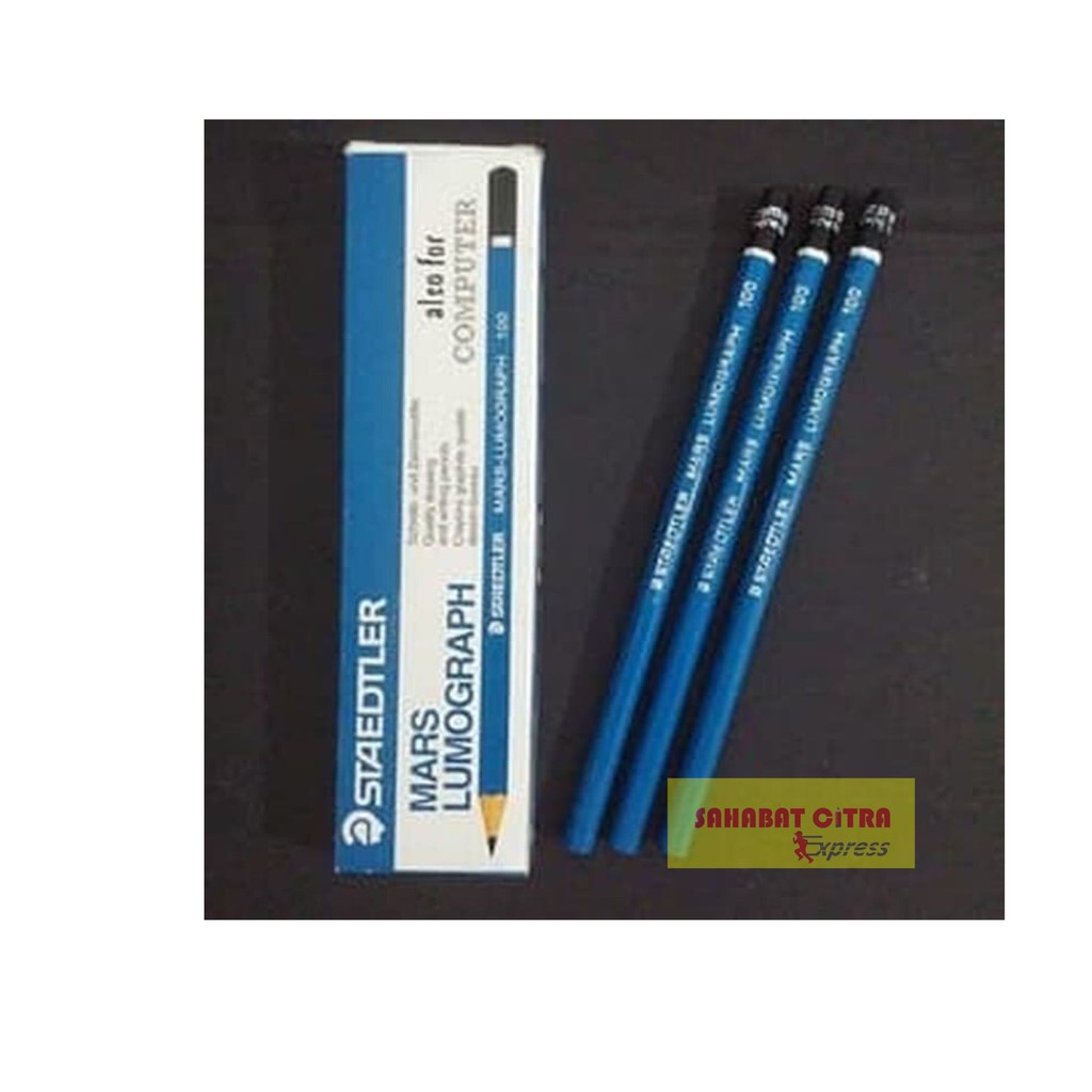 

PENSIL STAEDLER MARS LUMOGRAFH 100 1PACK ISI 12PCS 铅笔