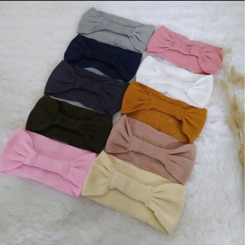 CIPUT BANDO RAJUT POLOS 1 WARNA