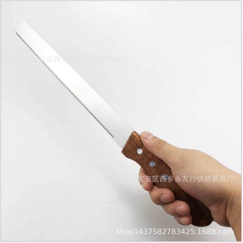 Pisau Roti Stainless Gerigi Panjang Serrated Bread Cake Knife Peralatan Dapur Perlengkapan Rumah Berkualitas Termurah