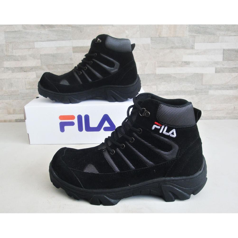 Sepatu Boots Fila Safety Murah Boot Pria Casual Touring Proyek Worksafe - FILA BOOTS (KODE 3153)