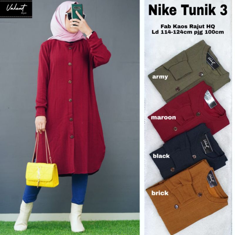 Nike tunik#3//ori Valent//long tunik wakanda