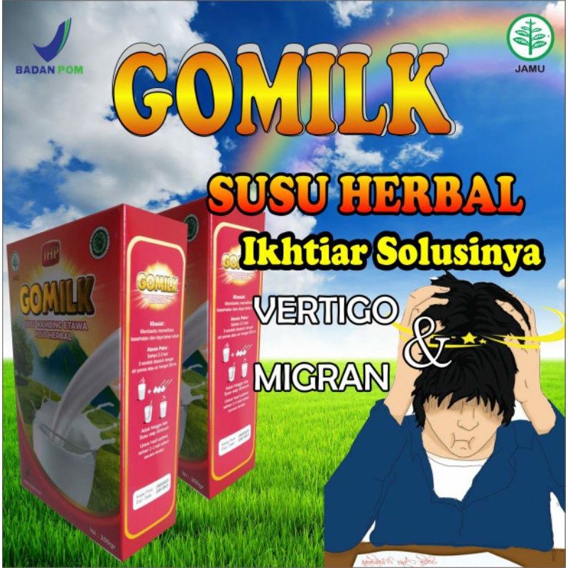 

[TERLARIS] SUSU GOMILK, Susu Kambing Etawa Plus Herbal / Atasi Migran / Hipertensi / Vertigo