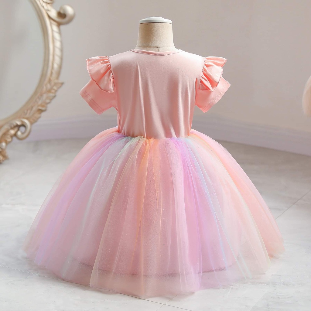 Dress Rainbow Anak Perempuan Love