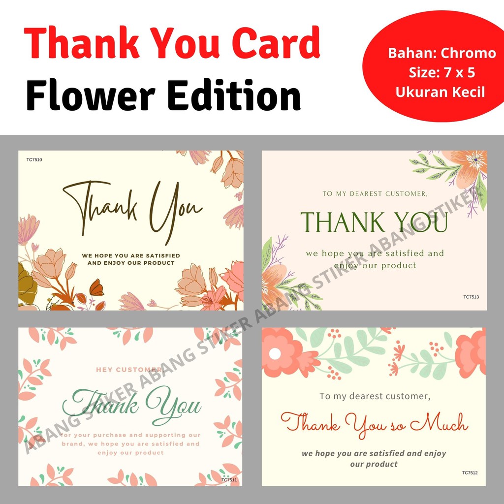 

Thank you card