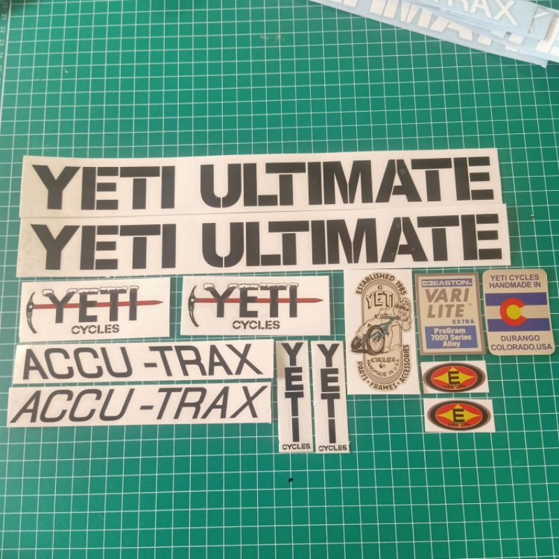 stiker sepeda Yeti ultimate